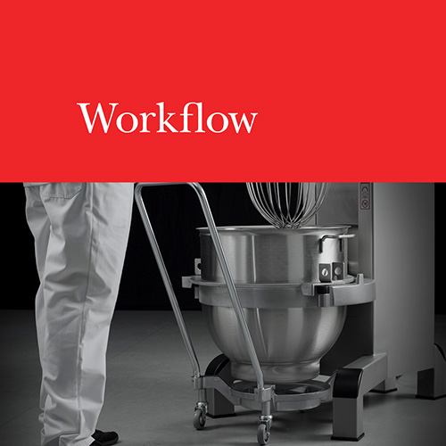 Varimixer - ERGO Serie - Feature - Workflow - Commercial Planetary Mixer