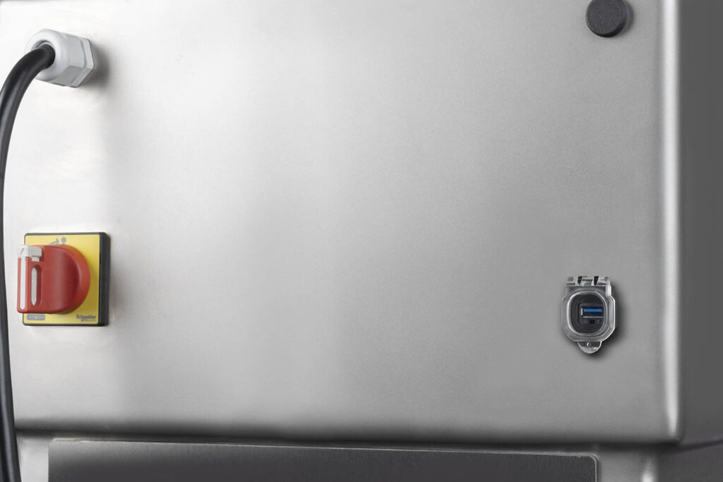 USB input with IVarimixer - ERGO Series - Update VL5 control panel software via USB with IP65 cover protection - Back panelP65 cover - Varimixer - Varimixer Varimixer - ERGO Series - Update VL5 control panel software via USB with IP65 cover protection - Back panel
