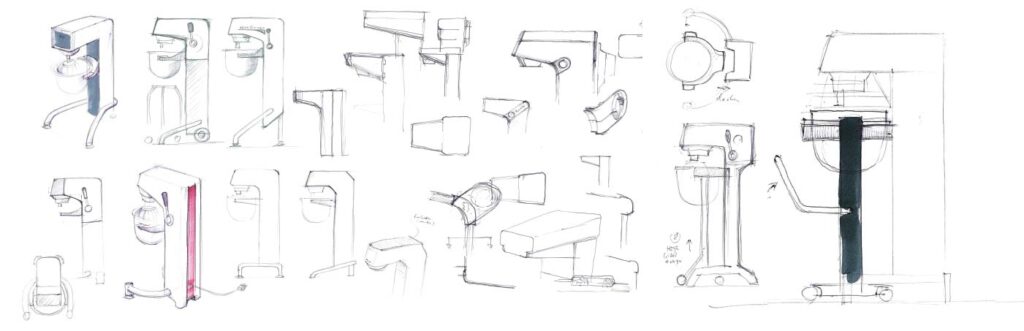 Varimixer History Design Process Drawings