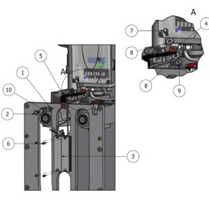 Varimixer AR200 VL4 - Spare Parts - brake from machine no 200000112