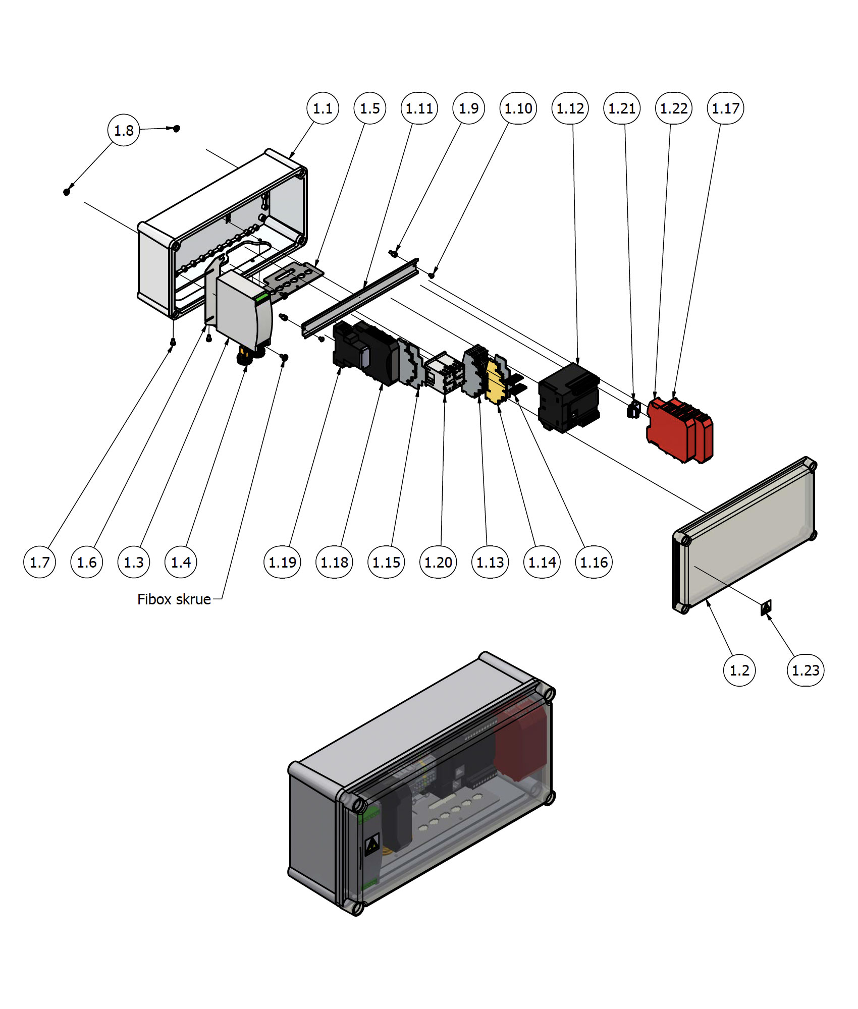varimixer_ar200_vl5_reservedele_elektrisk_boks - Varimixer Varimixer AR200 VL5 - Reservedele - elektrisk boks