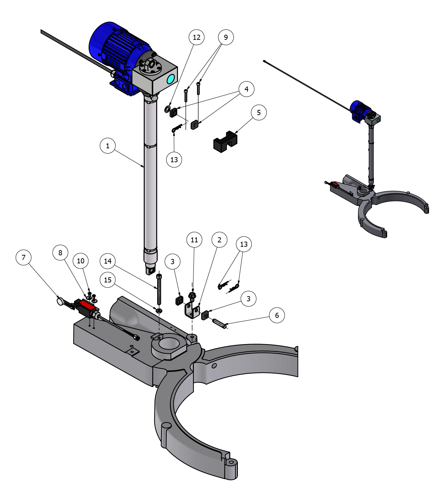 varimixer_ar200_vl5_spare_parts_lifting_system - Varimixer Varimixer AR200 VL5 - Spare Parts - lifting system