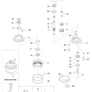 Varimixer AR40 VL1 - Spare Parts - planetary head