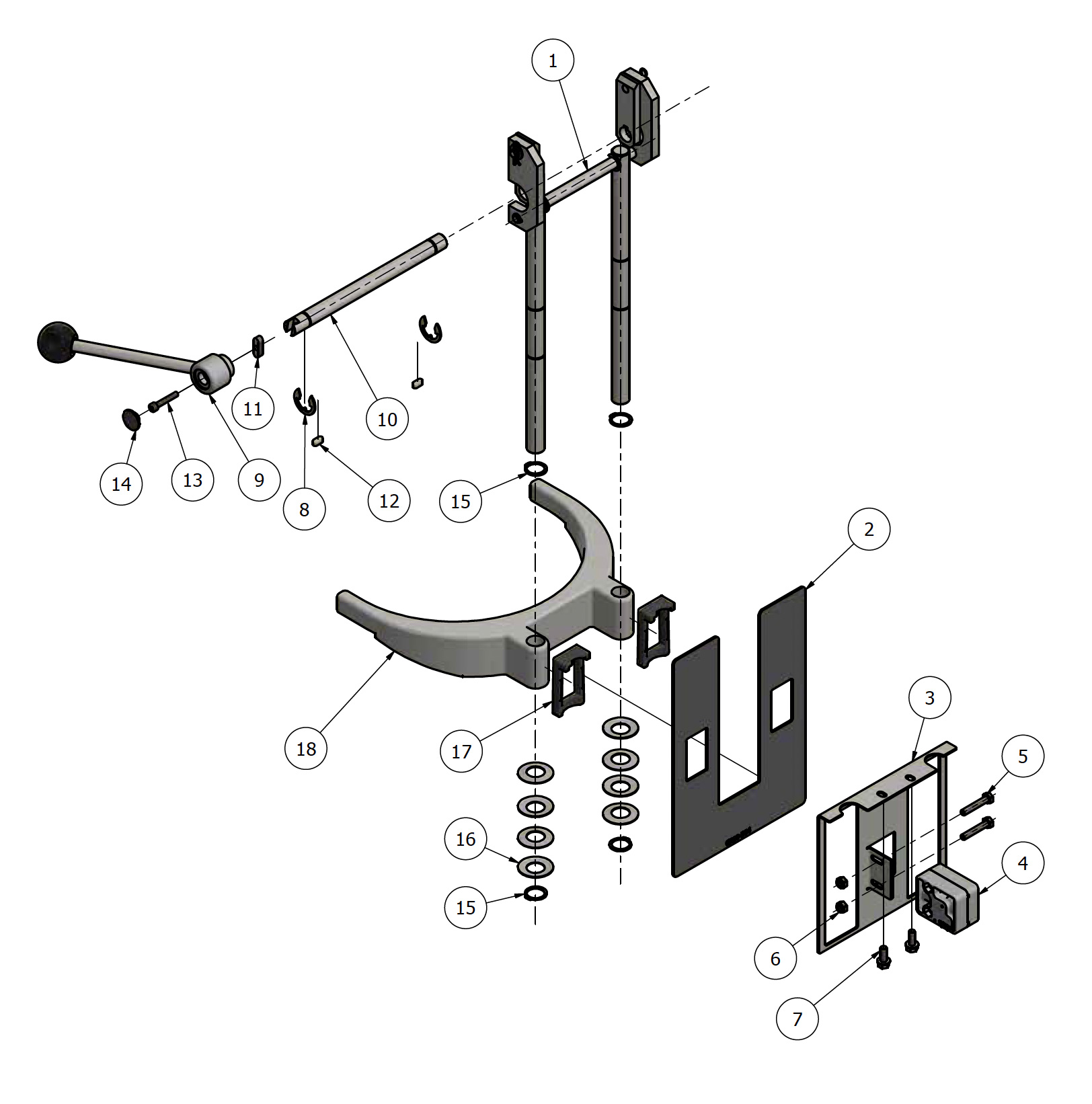 varimixer_kodiak10_spare_parts_lifting_system - Varimixer Varimixer KODIAK10 - Spare Parts - lifting system