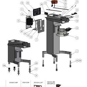 Varimixer KODIAK20 - Spare Parts - machine column