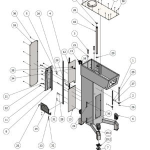 Varimixer ERGO100 VL5 - Spare Parts - machine column
