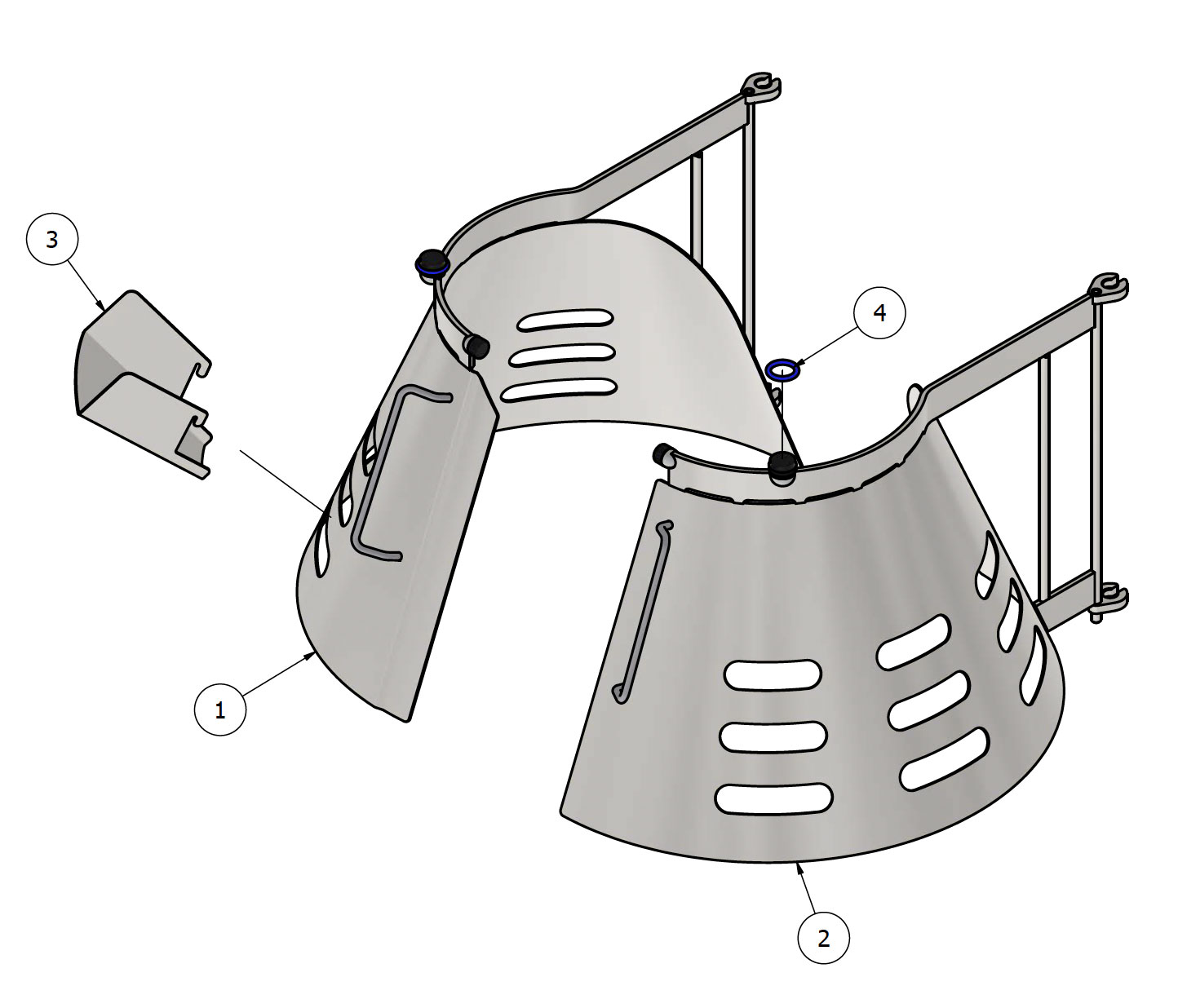 varimixer_ergo140_vl5_reservedele_safety_guard - Varimixer Varimixer ERGO140 VL5 - Reservedele - sikkerhedsskærm