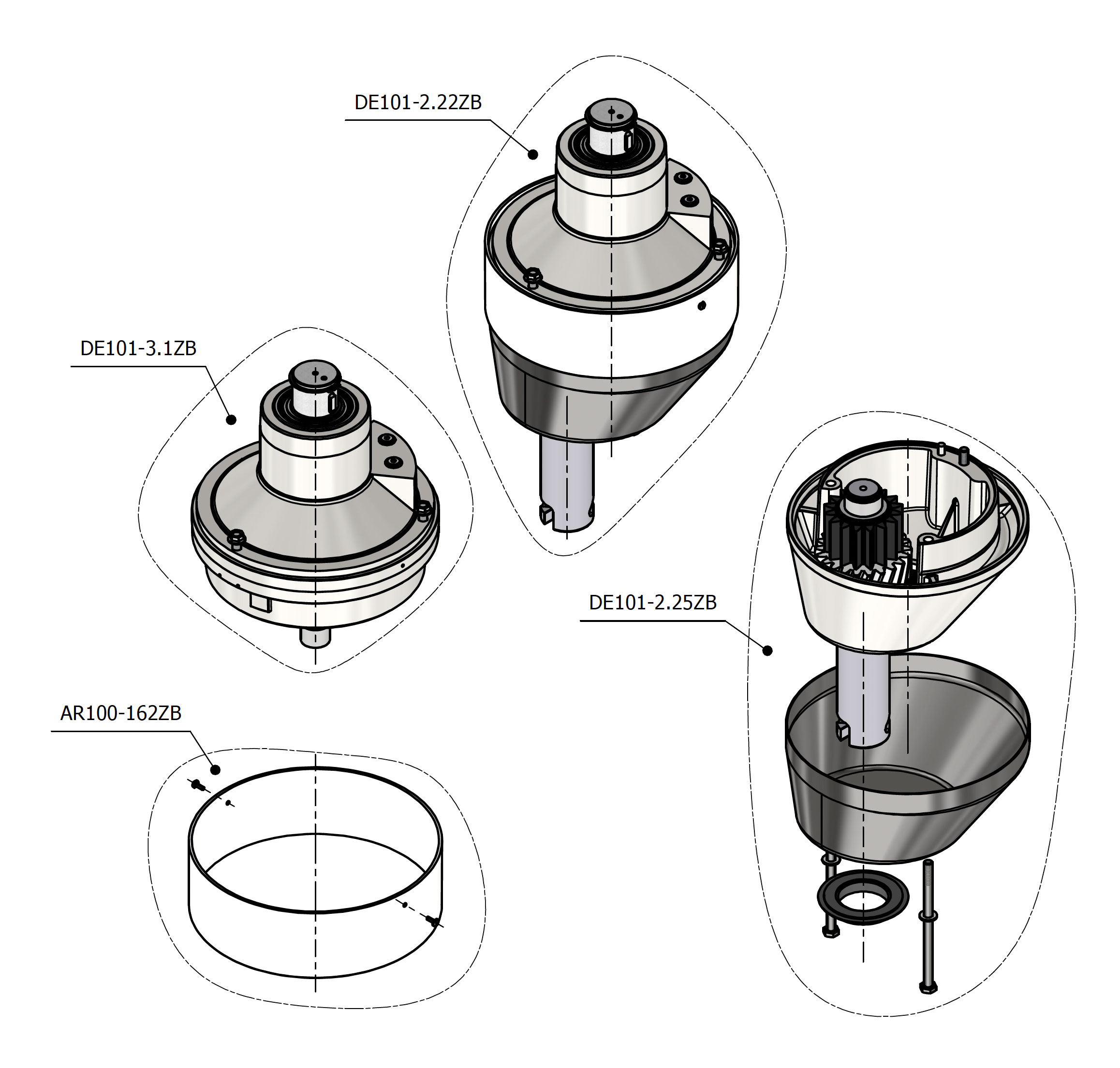 varimixer_ergo100_vl5_spare_parts_planetary_head - Varimixer Varimixer ERGO100 VL5 - Reservedele - planetarisk hoved