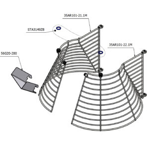 Varimixer ERGO100 VL5 - Spare Parts - safety guard 2