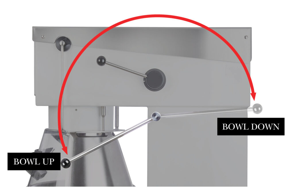 The handle of the AR Series is upgraded with another position of bowl up and bowl down