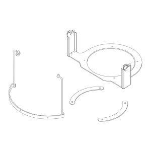 Bracket rem. safety guard 30/40L plastic