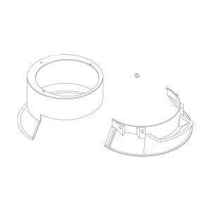 Fixed plastic safety guard – 20L
